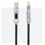 Nanocable Cable USB-C 2.0 27W con cabezales intercambiables (USB-C/USB-A a Lightning/USB-C) Negro/Gris 1m